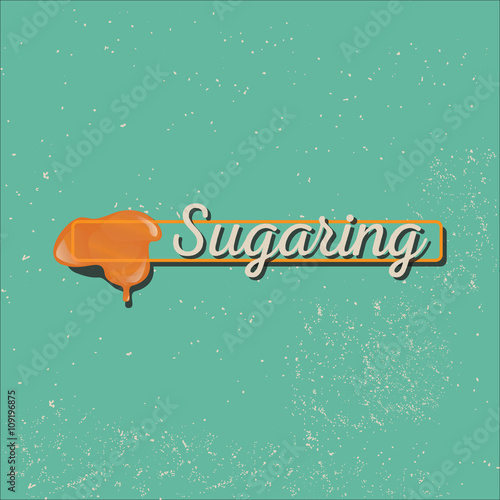 Sugaring icon. sugar paste