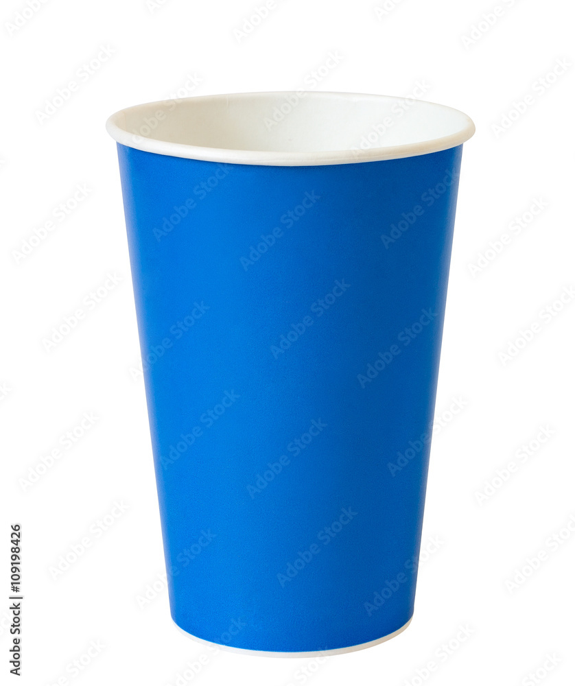 blue paper cup