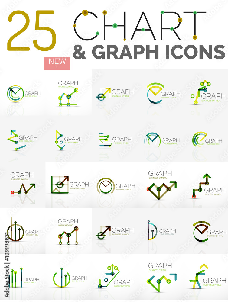 Collection of chart logos Collection of chart logos