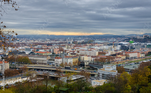 Autumn atmosphere in Lyon, France