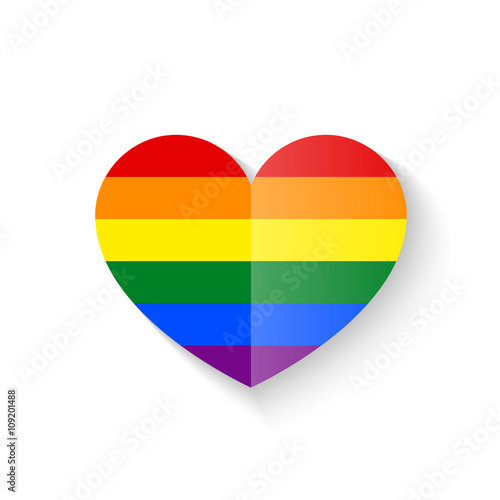 Free Download Rainbow Heart icon vector illustration - GFXLoad