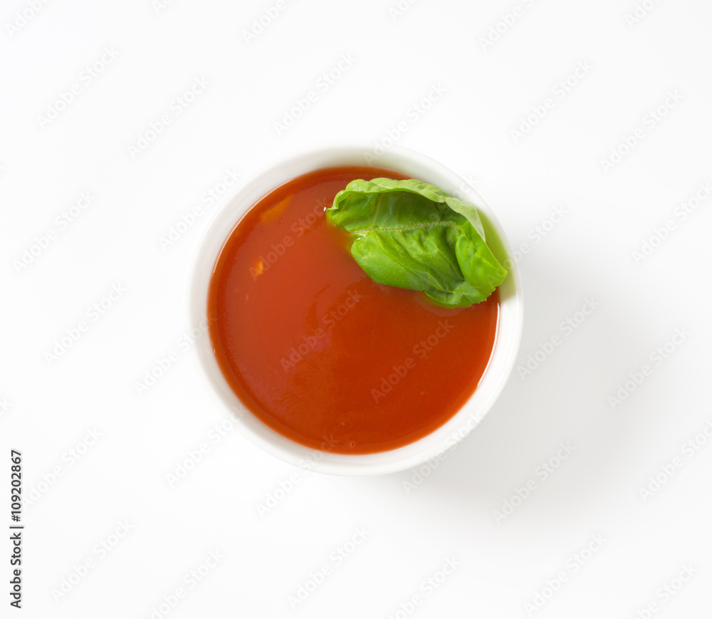 bowl of tomato soup bowl of tomato soup