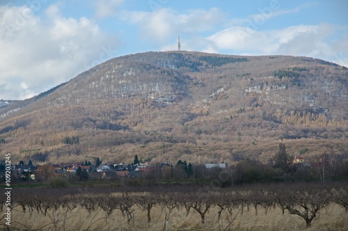 Hill Jedlova in the Krusne mountains, Czech republic