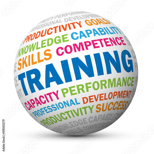 TRAINING Vector Globe Tag Cloud