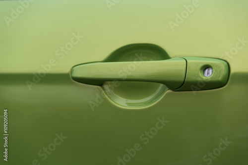 Car door lock and handle.