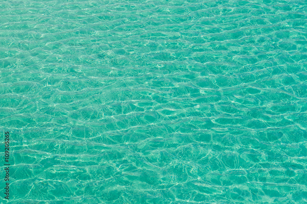 Blue water surface texture background.