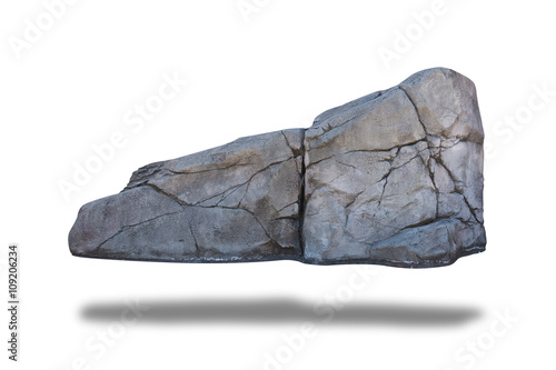 Big rock isolated on white background.