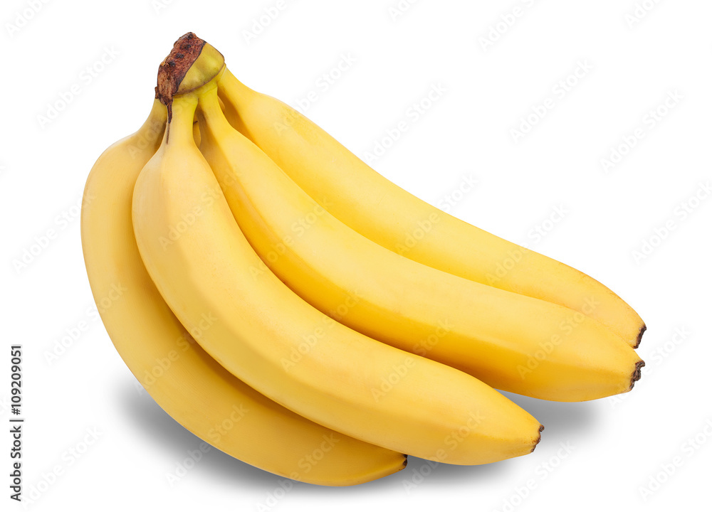 Bunch of bananas isolated on white background Bunch of bananas isolated on white background