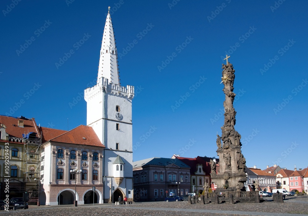 Historic town Kadan in Northern Bohemia, Czech republic.