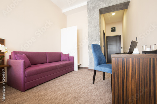 Modern hotel apartment interior