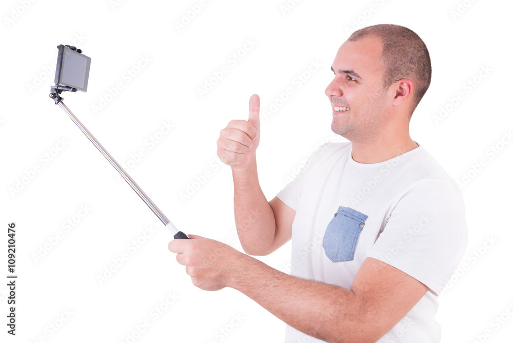Man getting a selfie Man getting a selfie