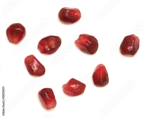 ripe pomegranate seeds