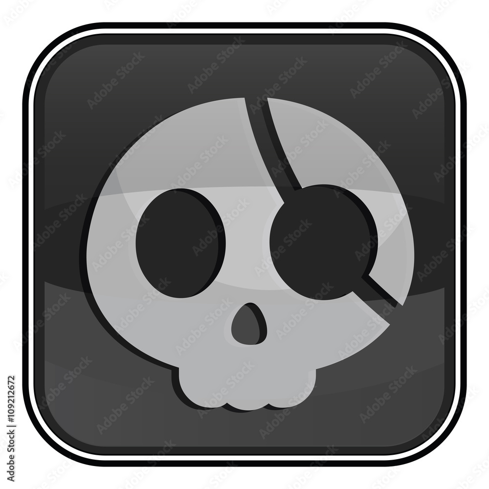 Fototapeta premium Halloween characters and buttons