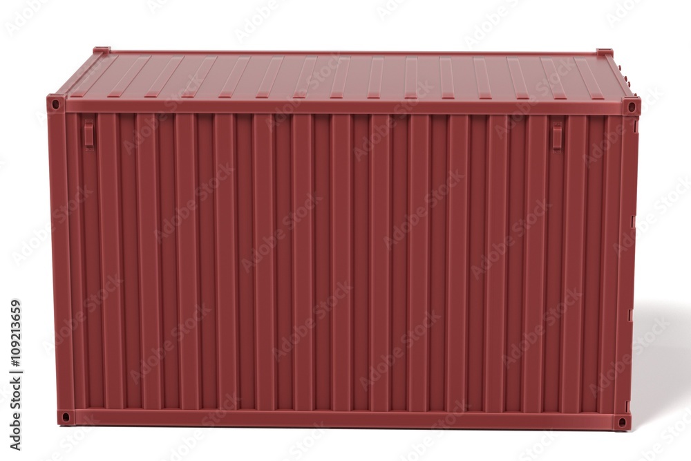 3d rendering of cargo container