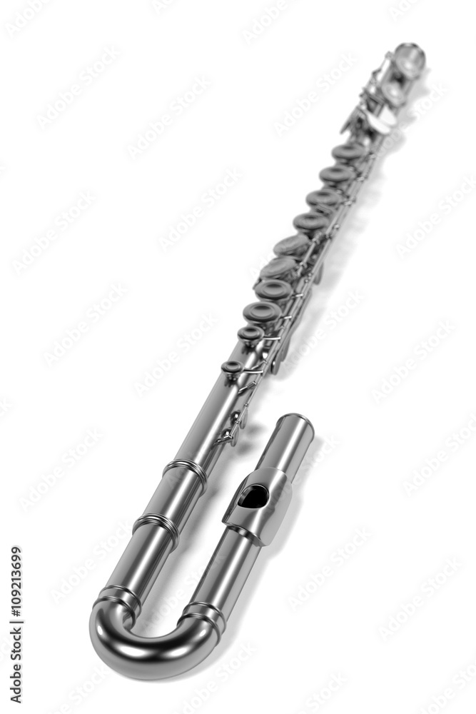 Fototapeta premium 3d renderings of flute (musical instrument)