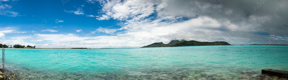 panorama of  Bora Bora French Polynesia