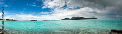 panorama of Bora Bora French Polynesia