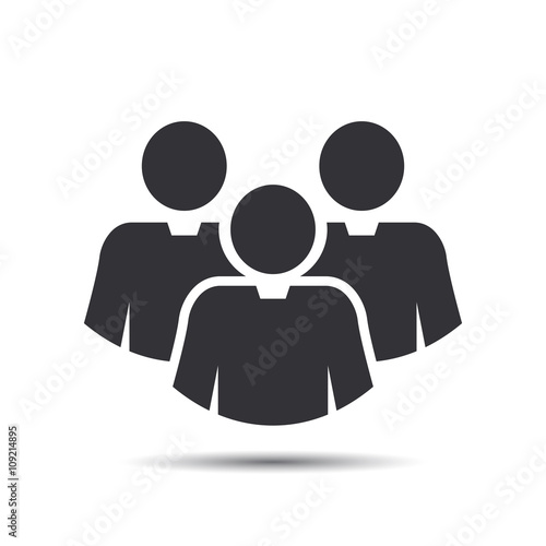 Businessman Icons. Team Icons. Group of men (business men).