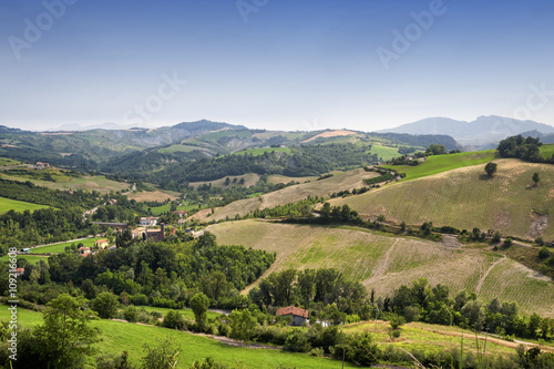 Landscape in Romagna  Italy 