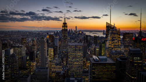 new york city dusk