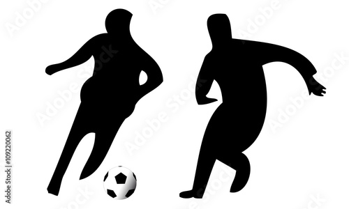 Zweikampf um den Ball beim Fussball