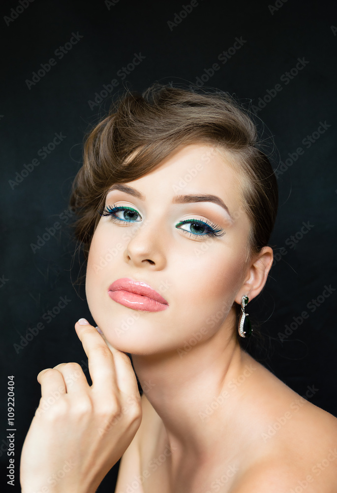 Studio portrait of a young woman Studio portrait of a young woman
