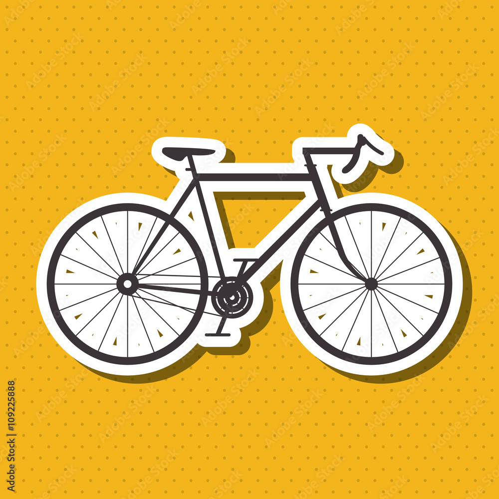 Fototapeta premium Flat illustration of bike lifesyle design, edita