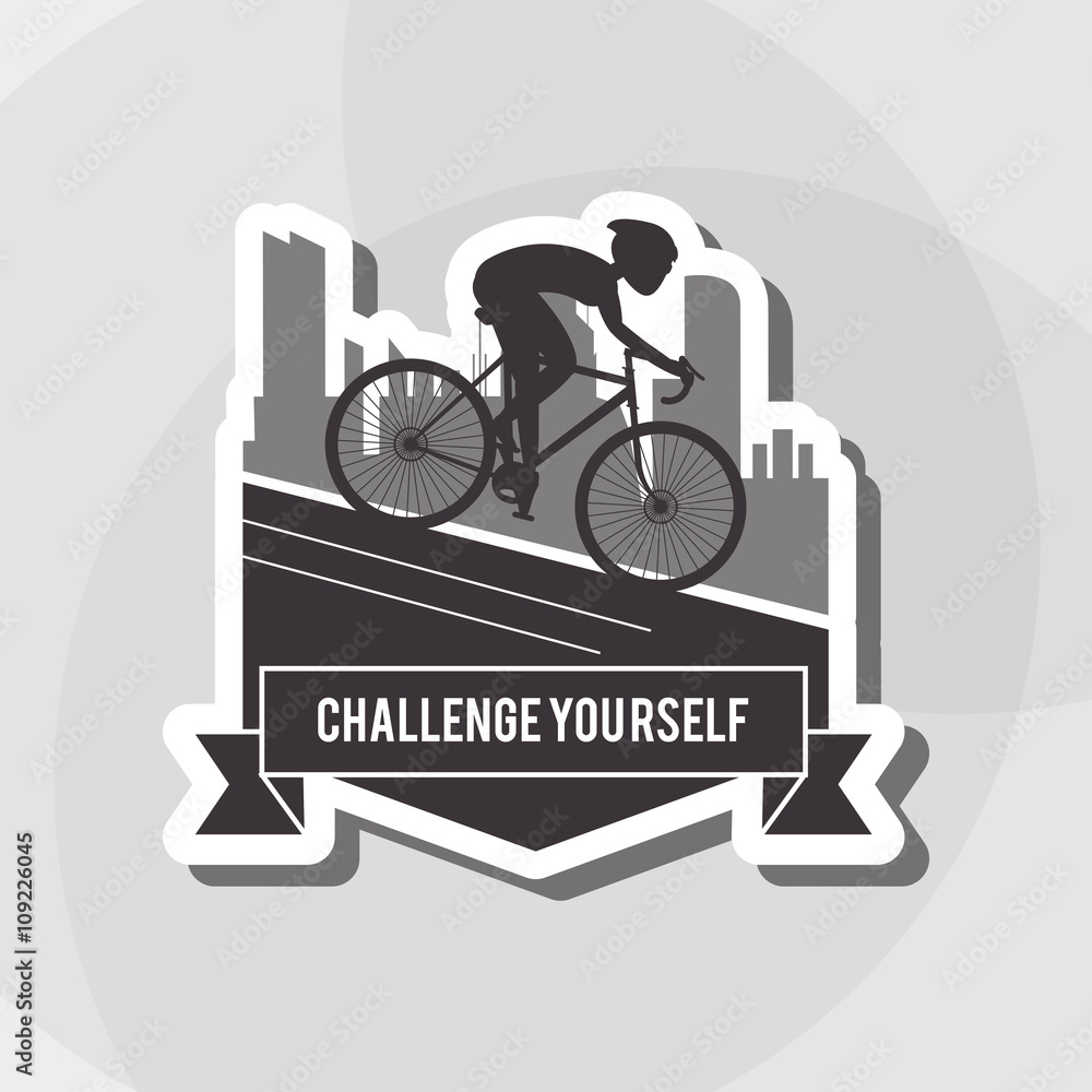 Flat illustration of bike lifesyle design, edita Flat illustration of bike lifesyle design, edita