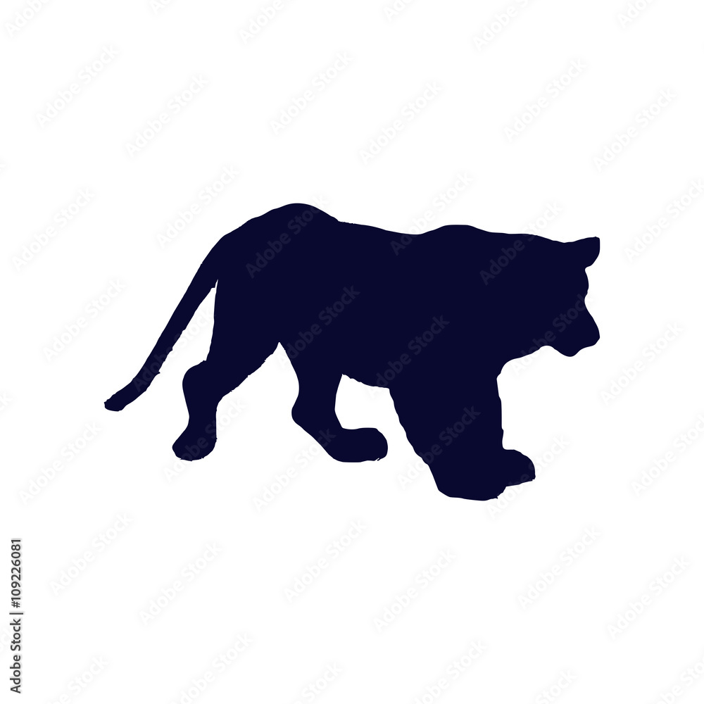 Obraz premium tiger silhouette