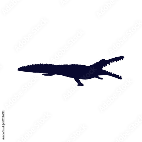crocodile silhouette 