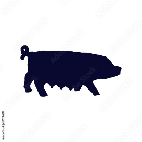 pig silhouette 