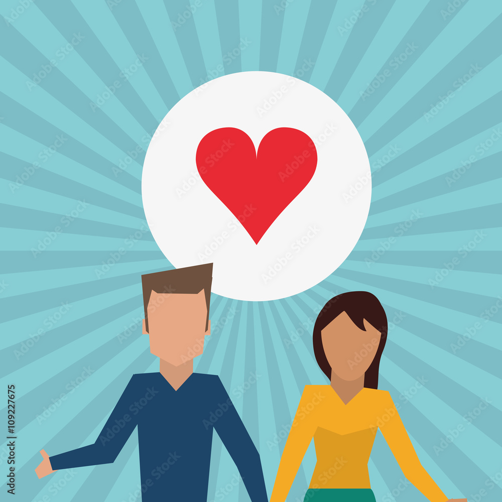 Flat illustration of family design, people icon Flat illustration of family design, people icon