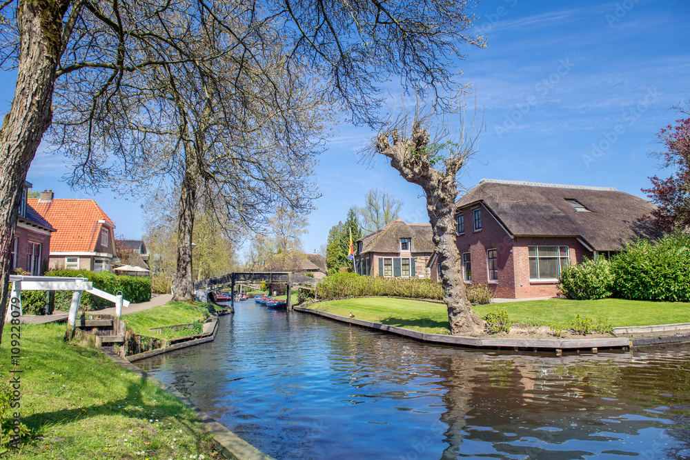 Spring in Giethoorn, the Netherlands