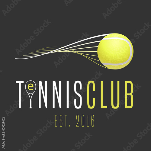 Tennis club vector logo