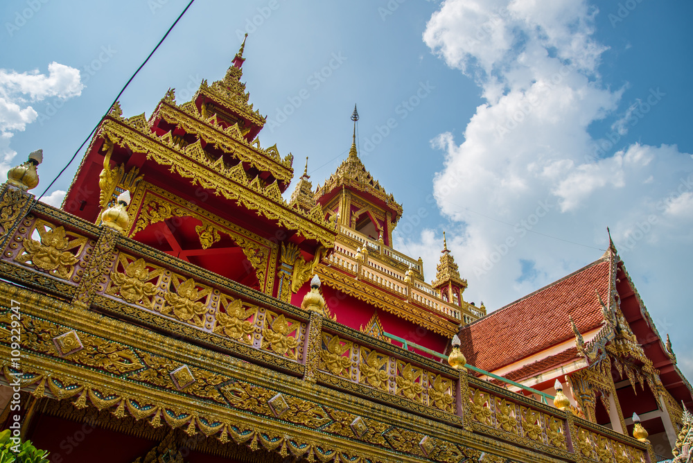 Temple in Thailand, Wat Prathat Ruang Rong, Thailand. Temple in Thailand, Wat Prathat Ruang Rong, Thailand.