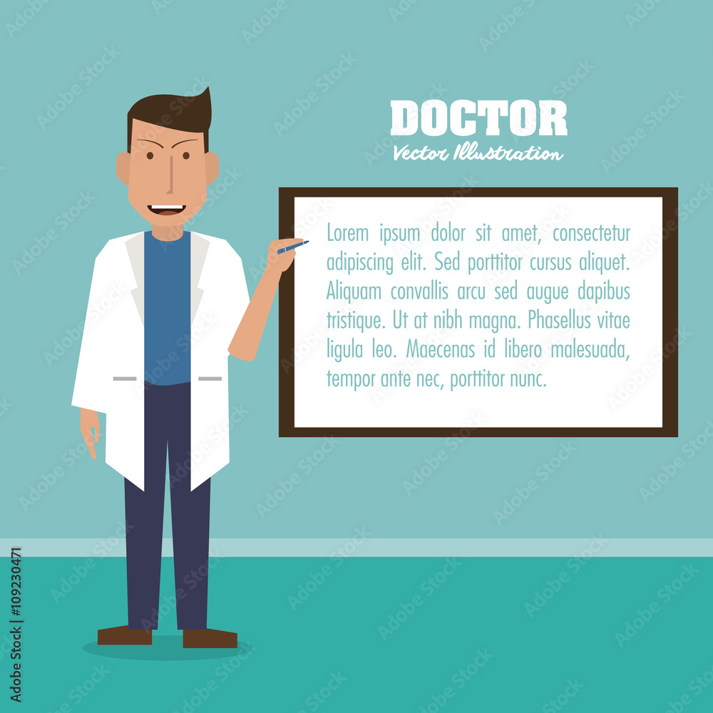 Doctor design, medical and healthcare concept Doctor design, medical and healthcare concept