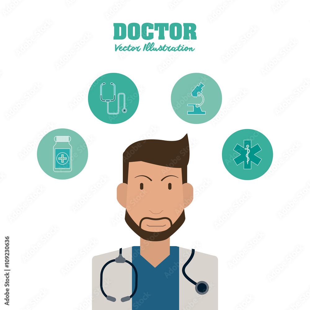 Doctor design, medical and healthcare concept Doctor design, medical and healthcare concept