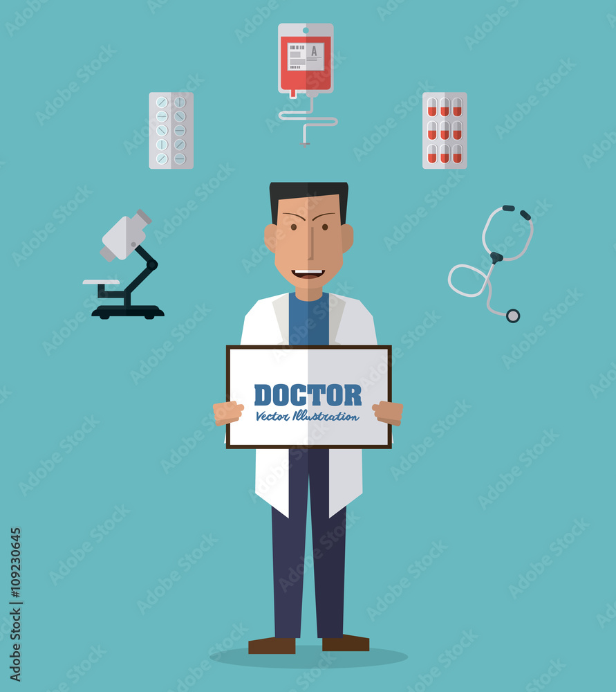 Doctor design, medical and healthcare concept Doctor design, medical and healthcare concept