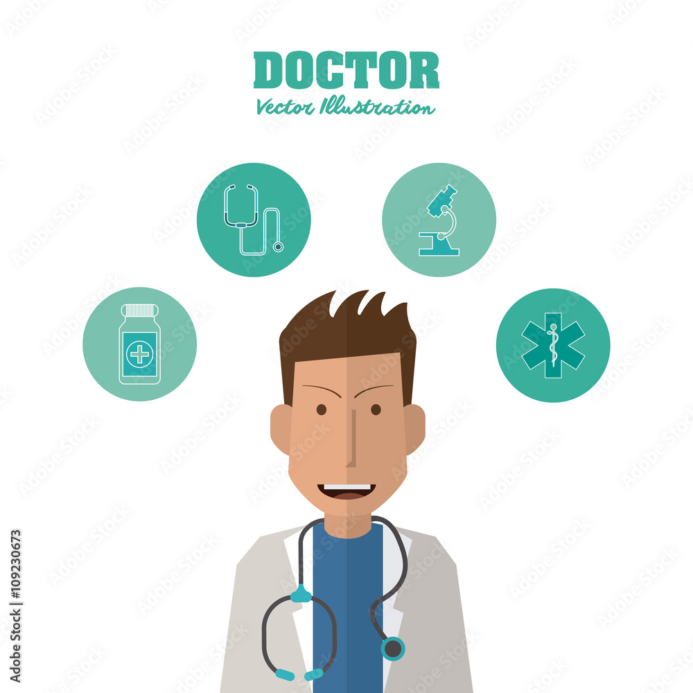 Doctor design, medical and healthcare concept Doctor design, medical and healthcare concept