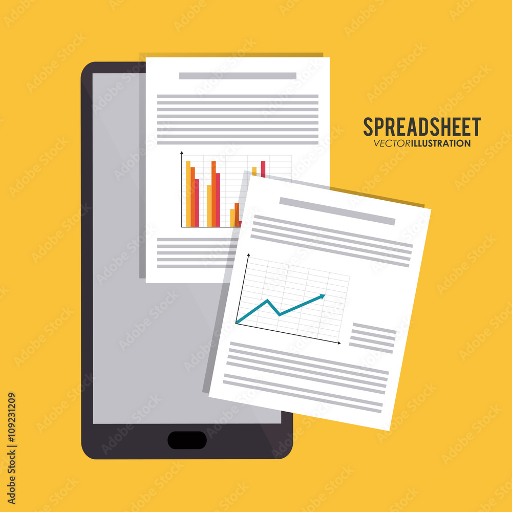Spreadsheet design, business and infographic concept, Spreadsheet design, business and infographic concept,