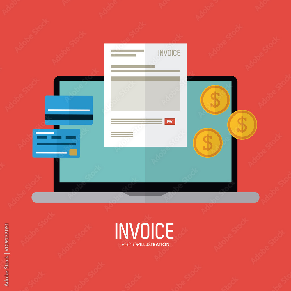 Invoice design. business icon. finance concept Invoice design. business icon. finance concept