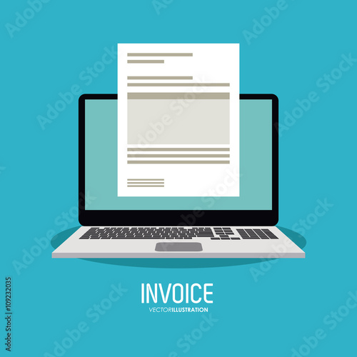 Invoice design. business icon. finance concept