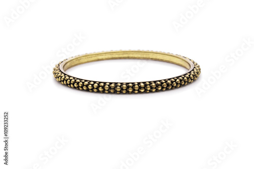 Trendy Textured Antique Gold Bangle