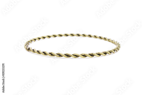 Trendy Twisted Antique Gold Bangle