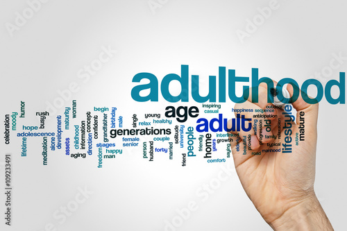 Adulthood word cloud