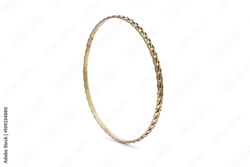 Beautiful Antique Gold Bracelet with Leaf Pattern Beautiful Antique Gold Bracelet with Leaf Pattern