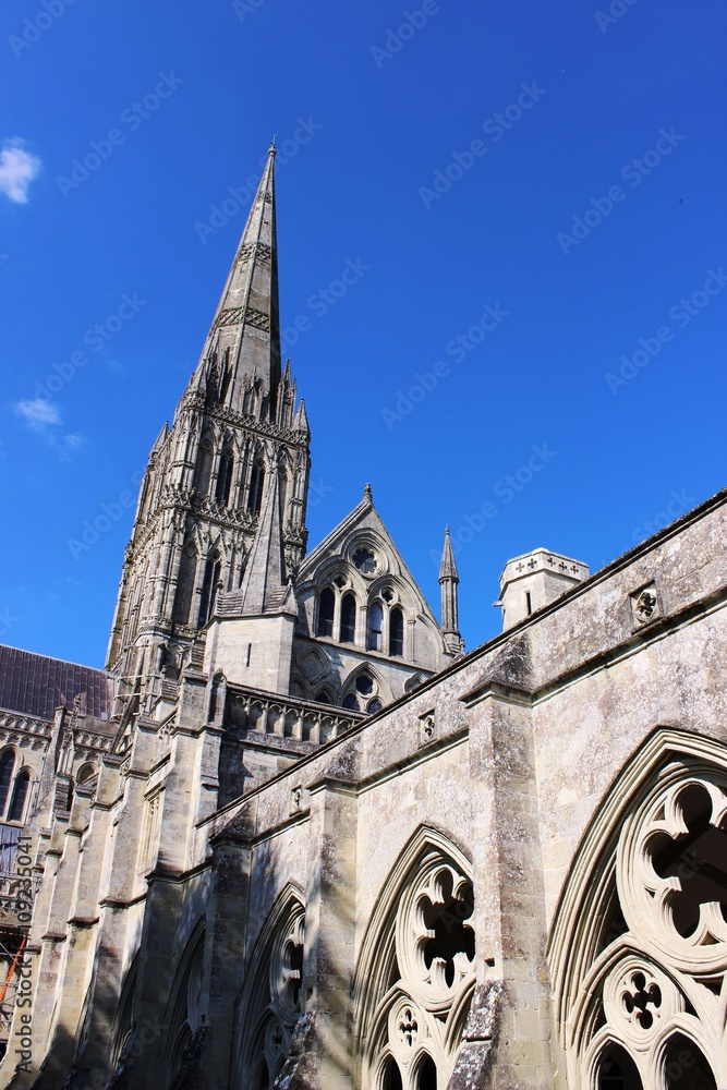 Salisbury Cathedral in spring, Wiltshire