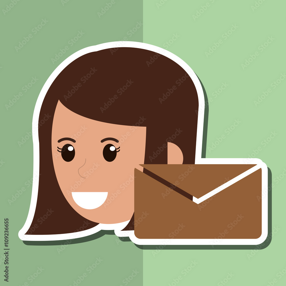 icon of business people, vector design