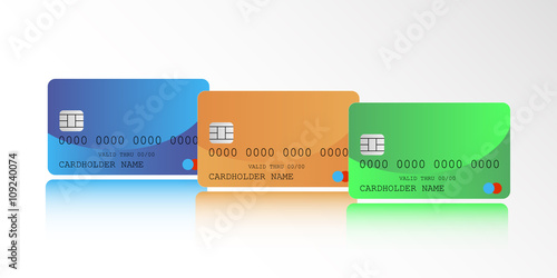 Colored credit cards