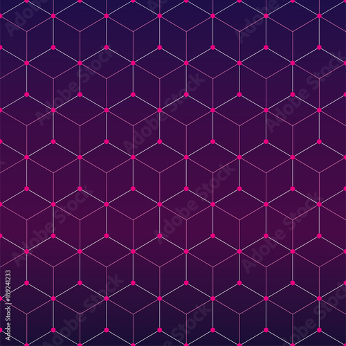 Abstract geometric hexagonal background